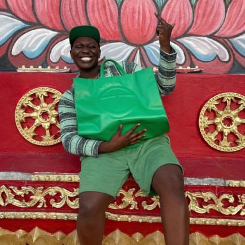 Large Telfar Tote GREEN SCREEN AUTHENTIC